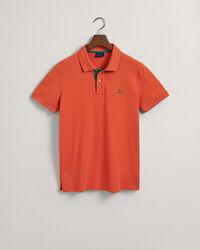Polo de piqu&eacute; con cuello en contraste