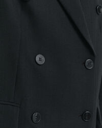 Americana Relaxed Fit de doble botonadura en mezcla de lana Hopsack