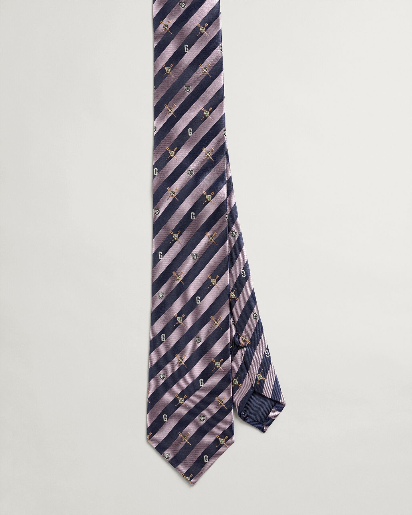 Corbata de seda con estampado Oars