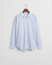 Camisa Relaxed Fit de sirsaca a rayas del mismo tono