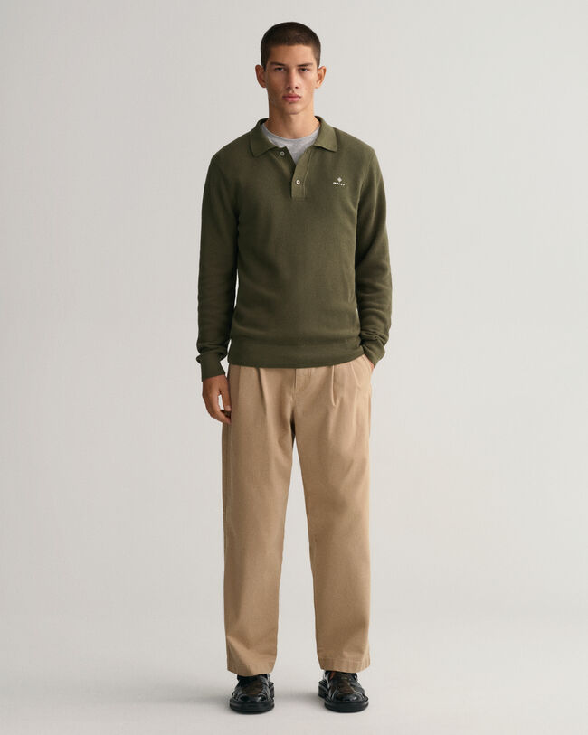 Polo de punto de piqu&eacute; de algod&oacute;n