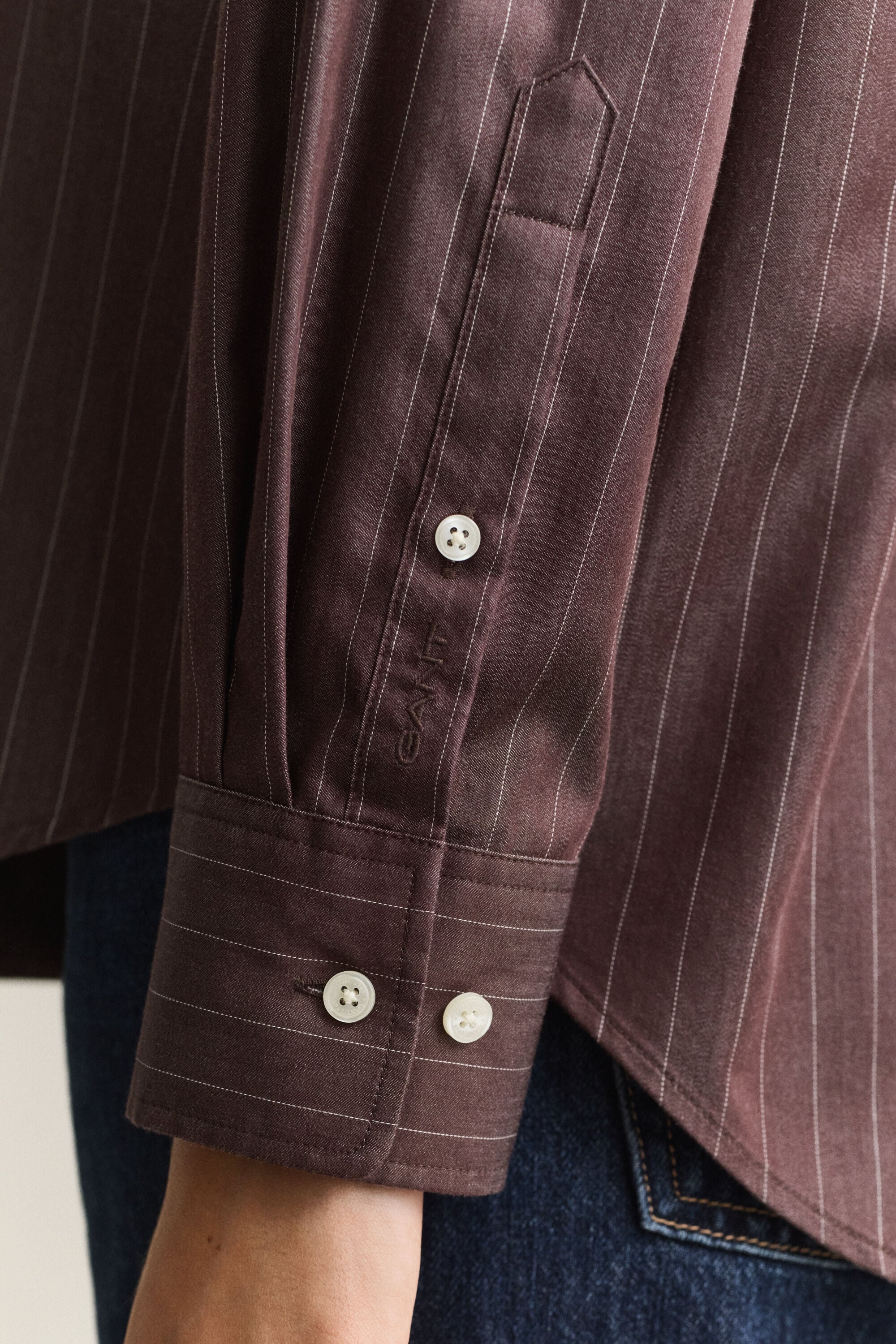 Camisa de popelina Relaxed Fit a rayas