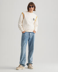 Sudadera de cuello redondo con insignia Tiger