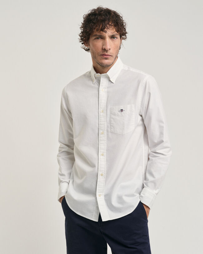 Camisa Oxford Seasonal Essential Regular Fit Archive Shield
