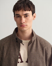 Cazadora Harrington de lana a cuadros