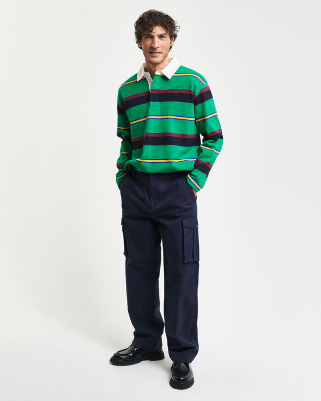 Pantalones cargo Regular Fit de sarga de algod&oacute;n