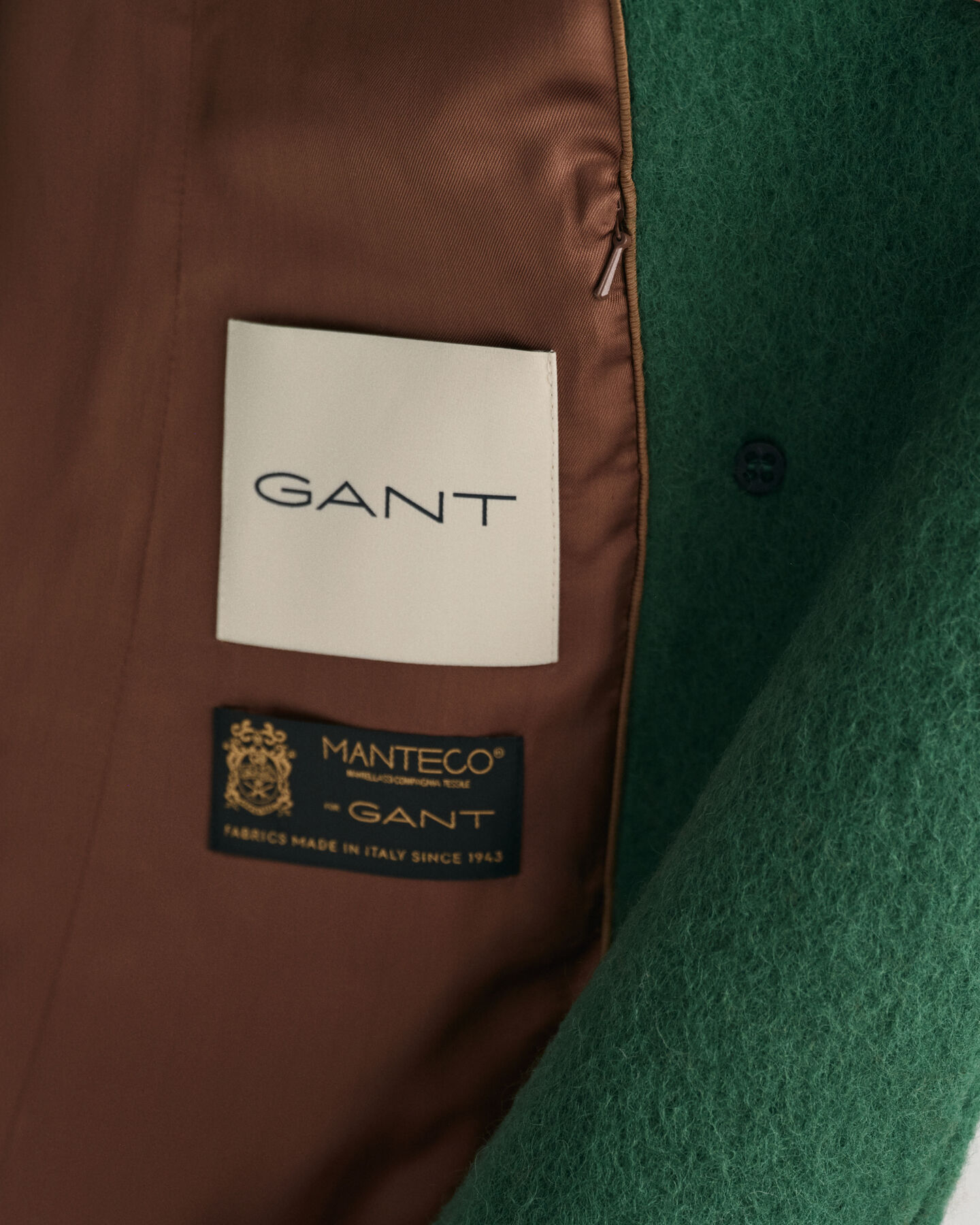 Abrigo largo en mezcla de lana