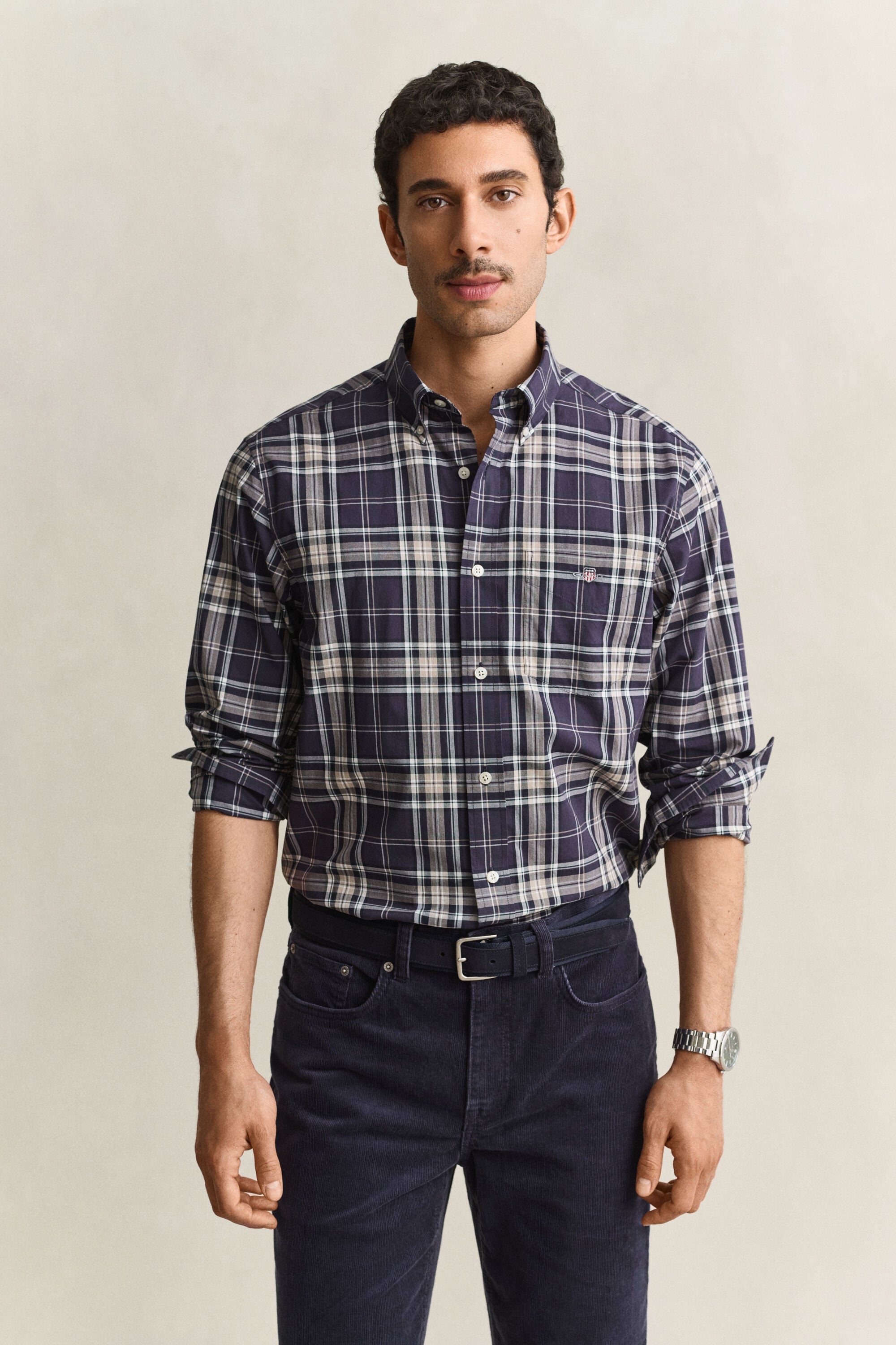 Camisa de popelina a cuadros