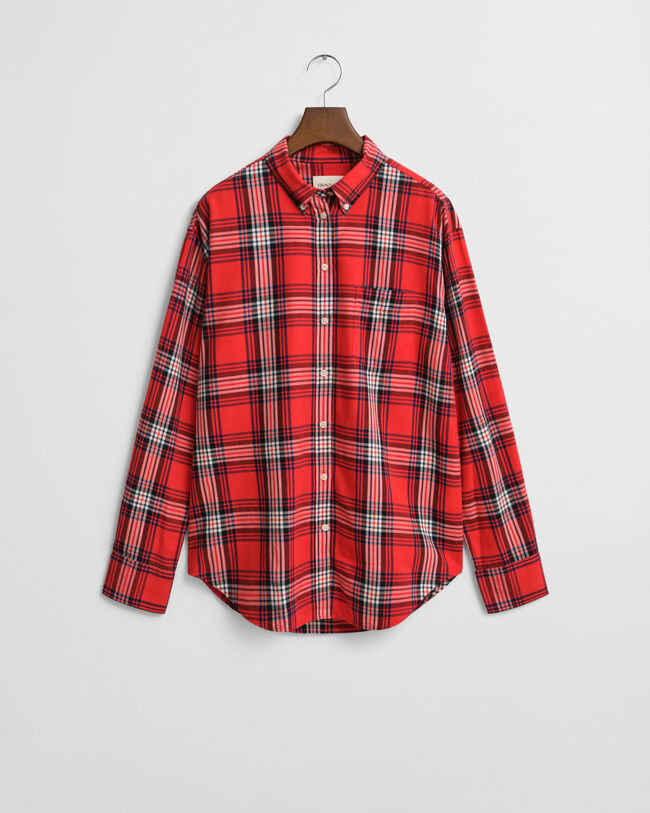 Camisa Relaxed Fit de franela a cuadros