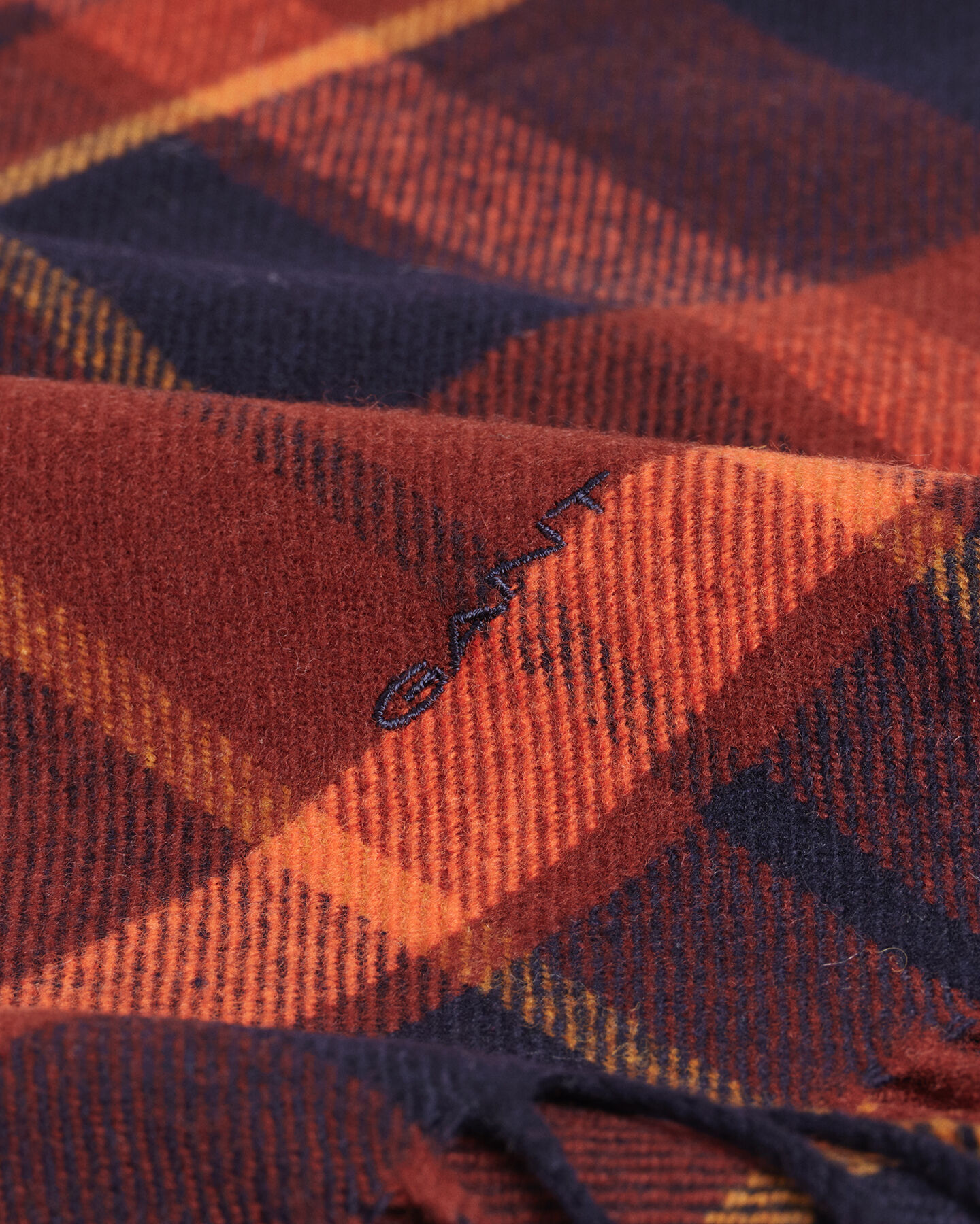 Bufanda de lana a cuadros