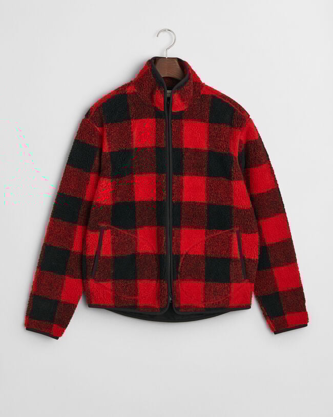 Chaqueta polar a cuadros