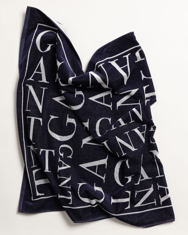 Toalla de playa con estampado Letter 100&nbsp;&times;&nbsp;180