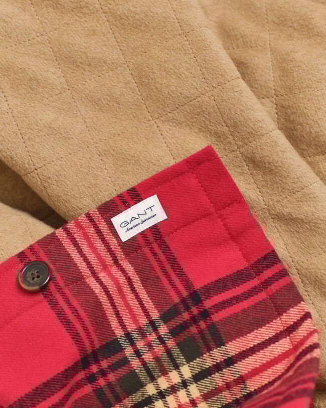 Sobrecamisa acolchada Relaxed Fit a cuadros