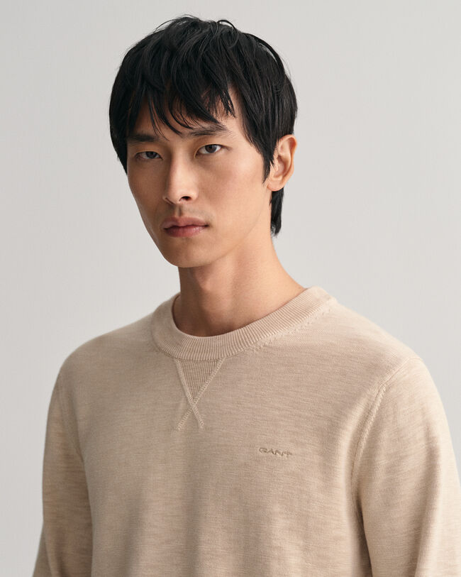 Jersey de cuello redondo Cotton Flamme