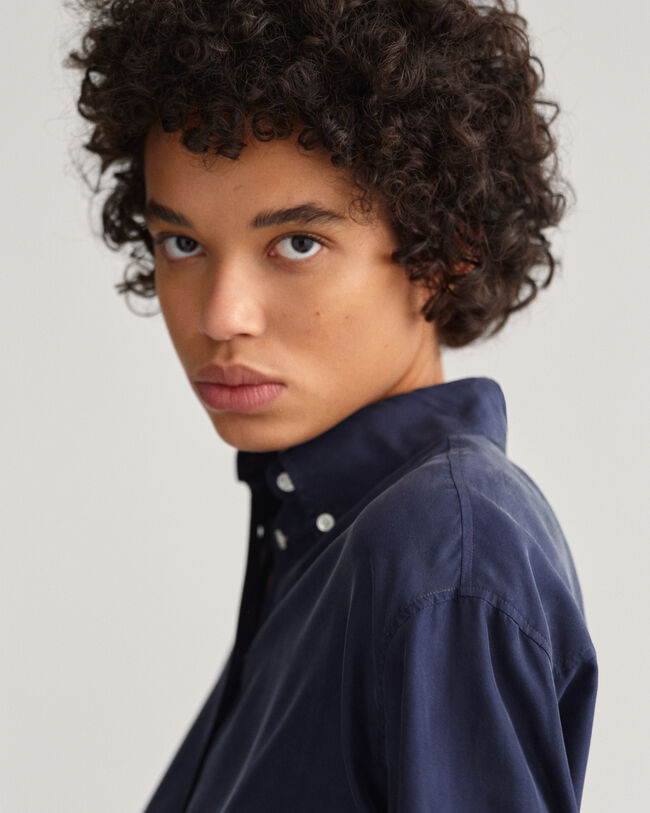 Camisa holgada de seda