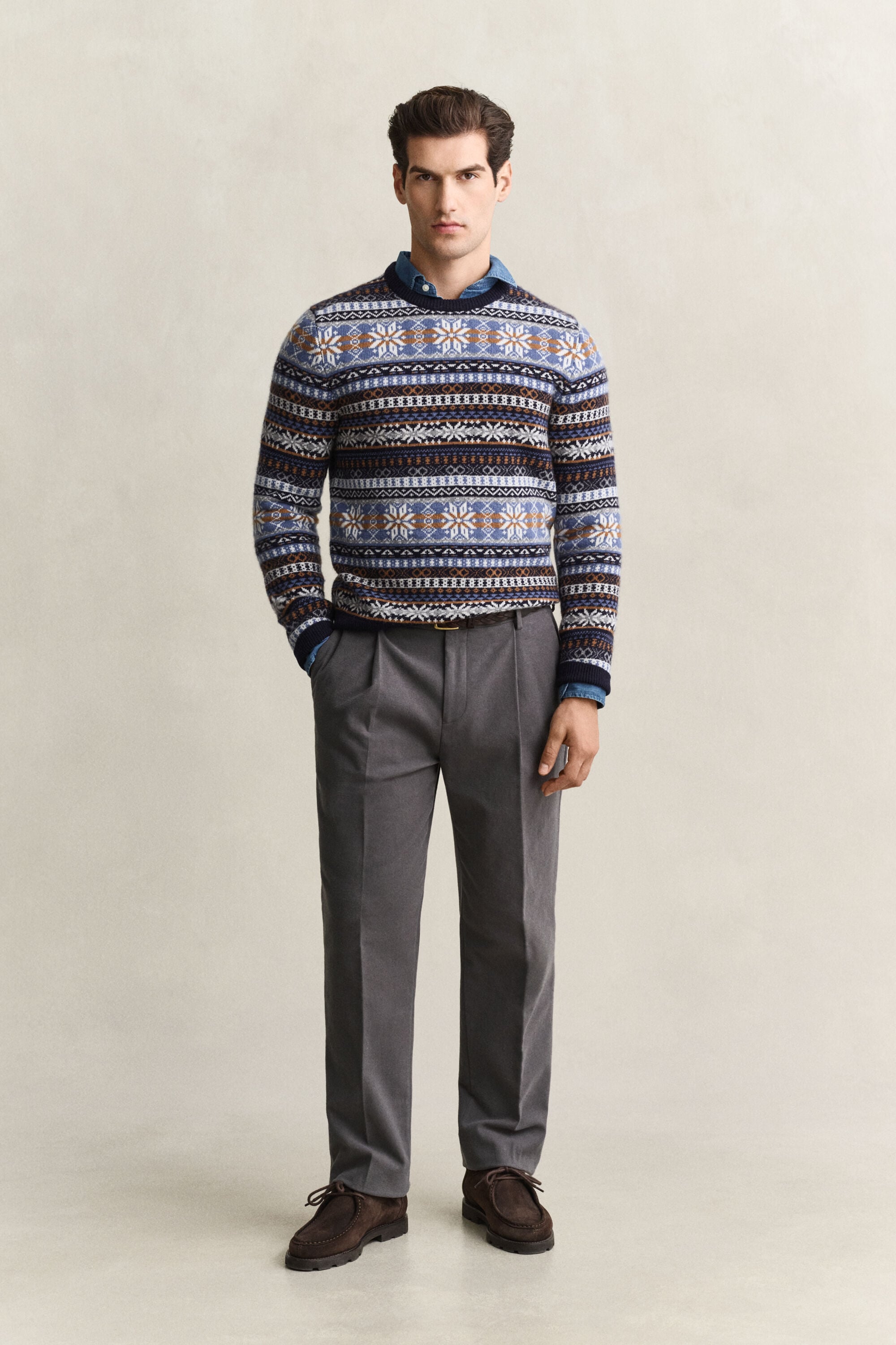 Pantalones de traje de molesquín