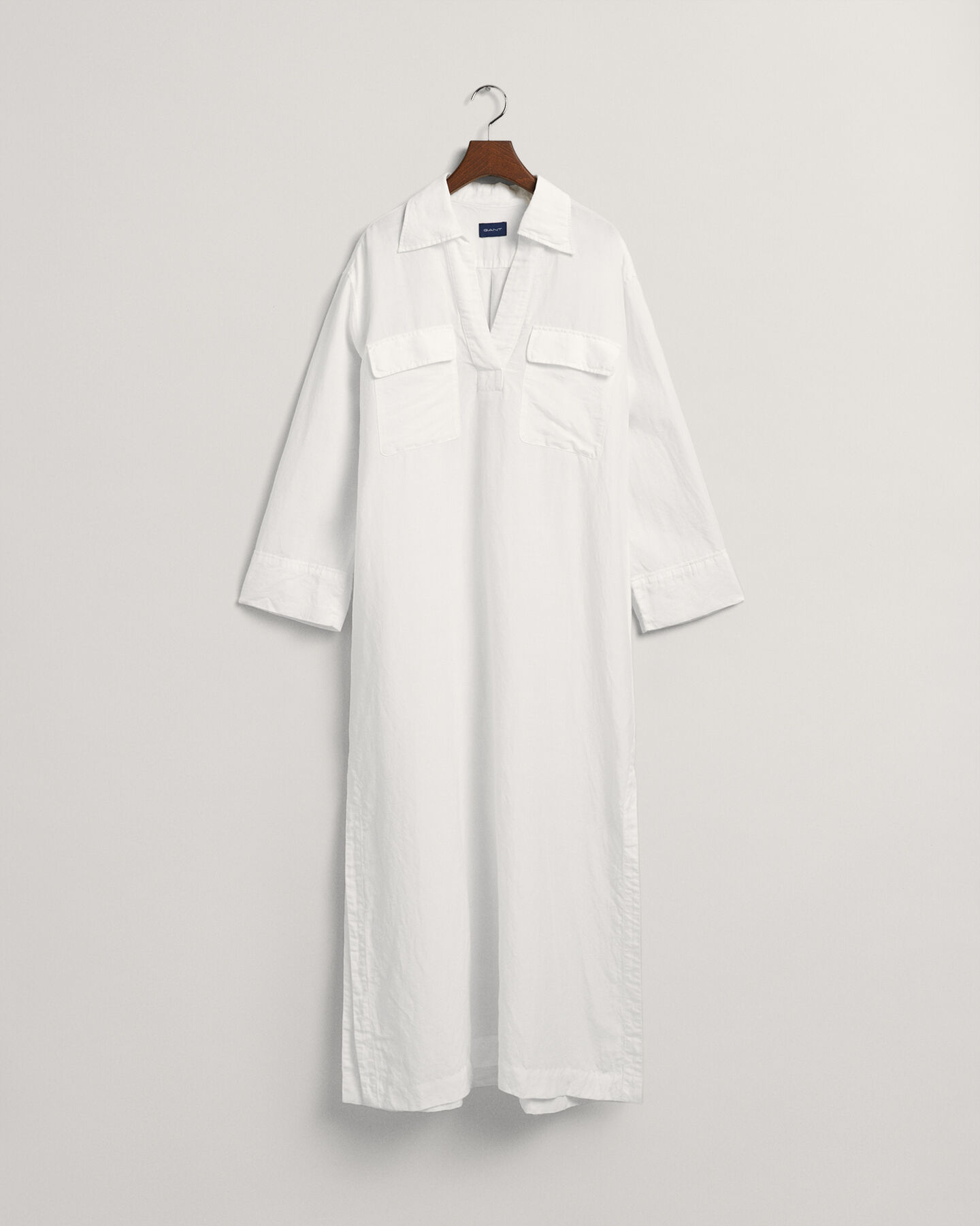 Caftán largo de lino