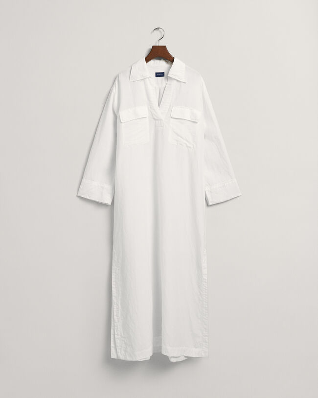 Caftán largo de lino