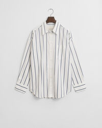 Camisa de popelina clásica a rayas oversize