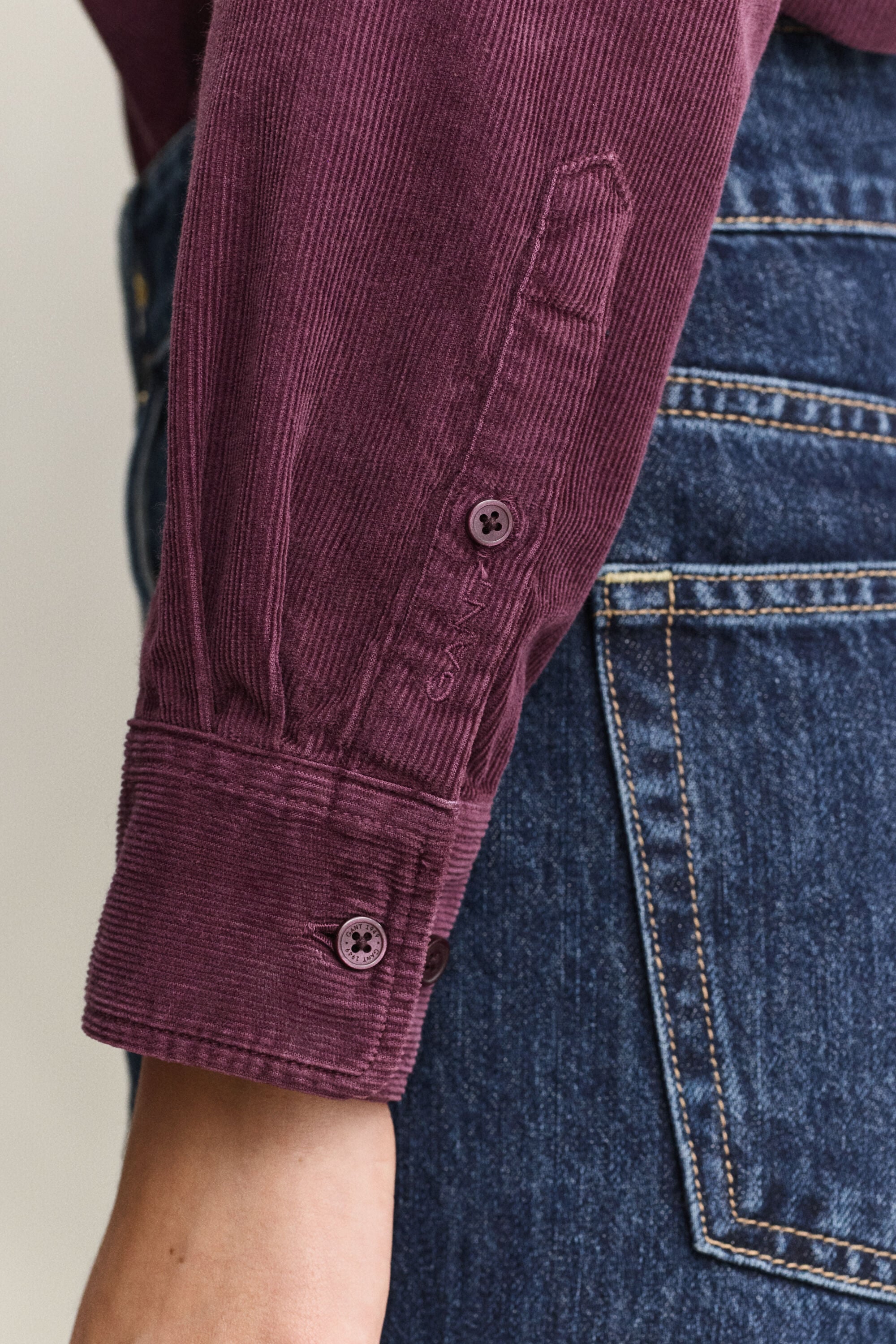 Camisa Regular Fit de pana