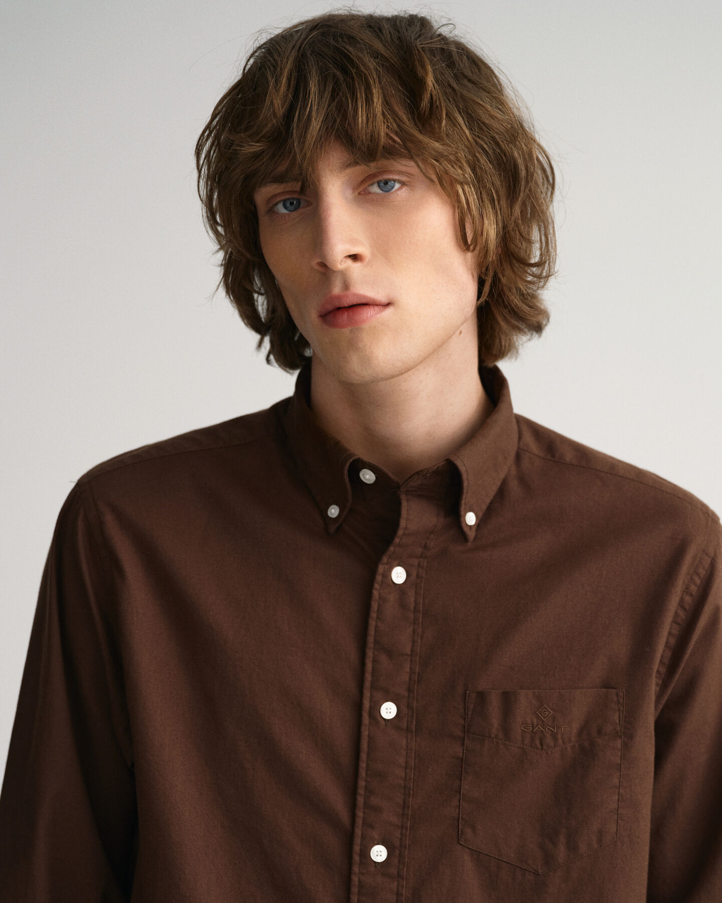 Camisa Regular Fit de sarga