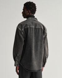 Camisa vaquera extragrande con lavado intenso