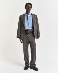 Camisa Relaxed Fit de cambray añil