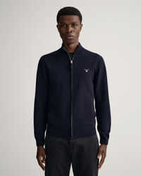 Cárdigan de lana de oveja muy fina con cremallera