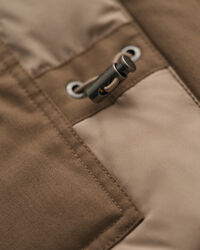 Cazadora militar de franela acolchada