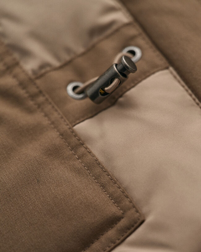 Cazadora militar de franela acolchada