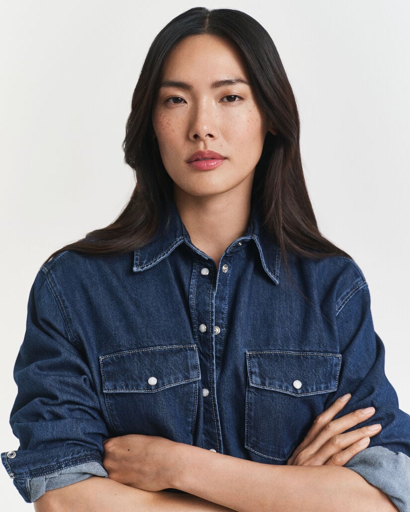 Camisa vaquera Relaxed Fit con bolsillos