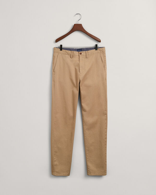 Pantalones chinos Regular Fit de sarga Allister