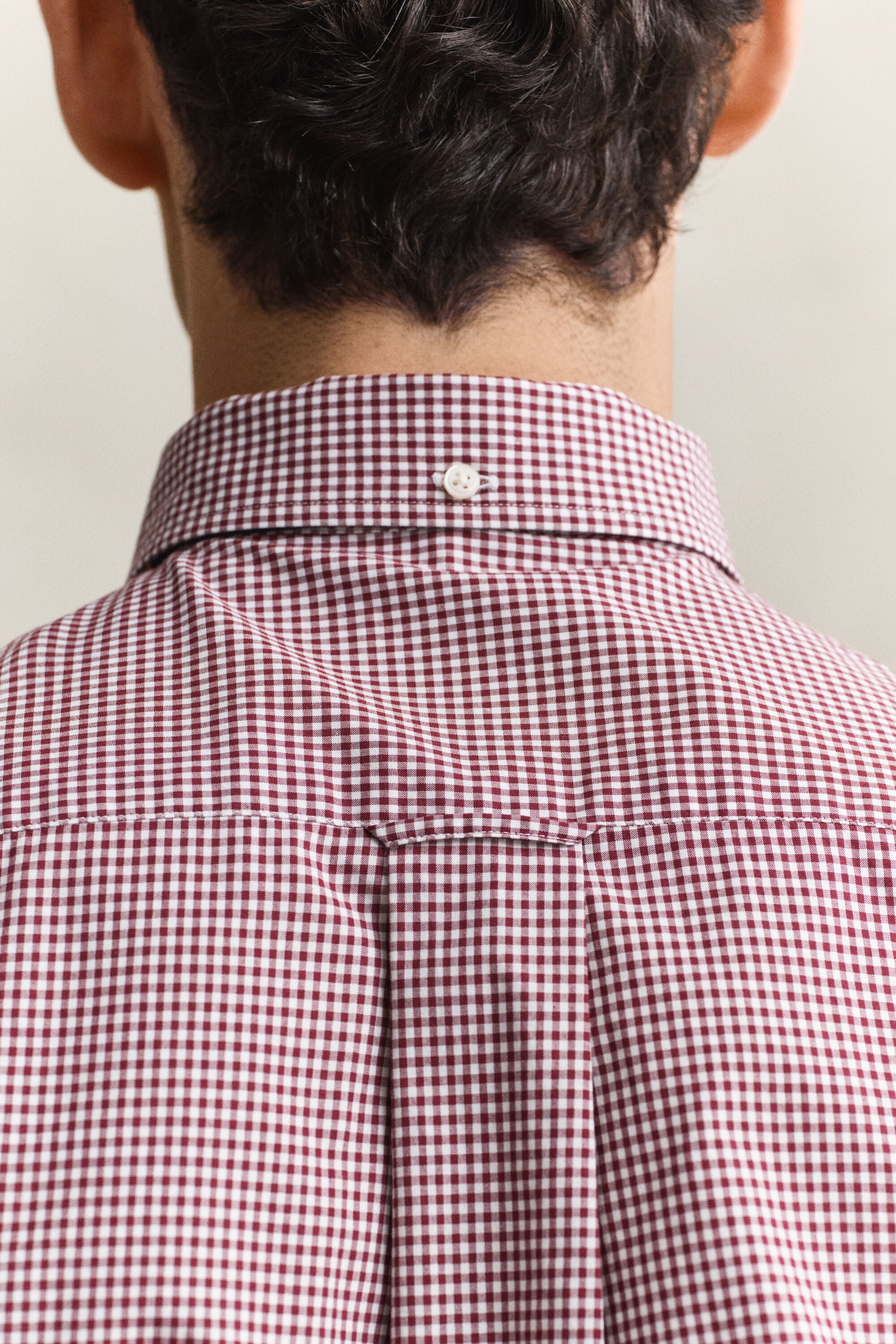 Camisa clásica de popelina de cuadros Vichy