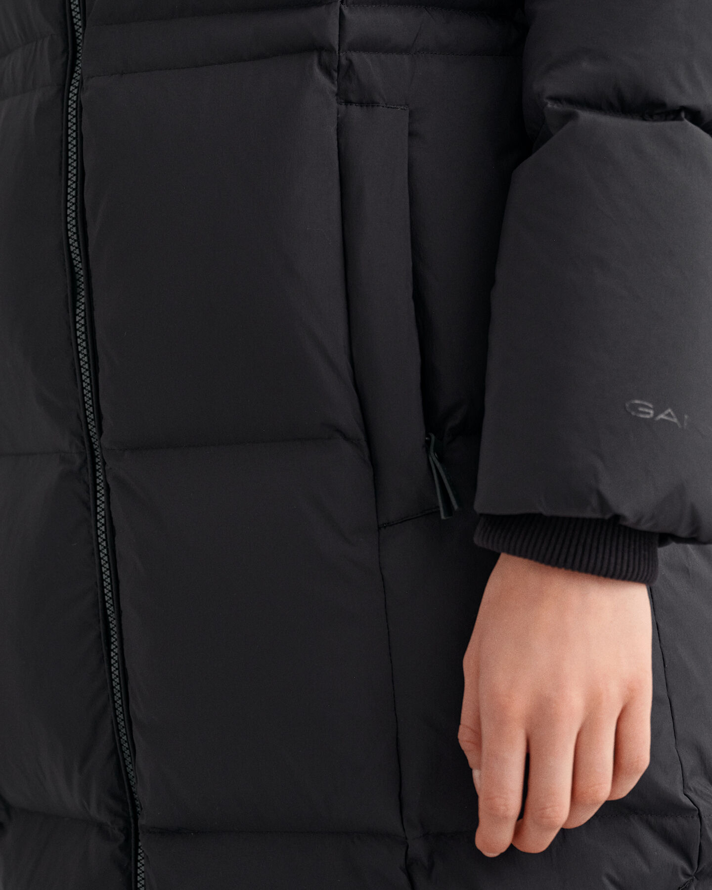 Abrigo de largo completo y plumón