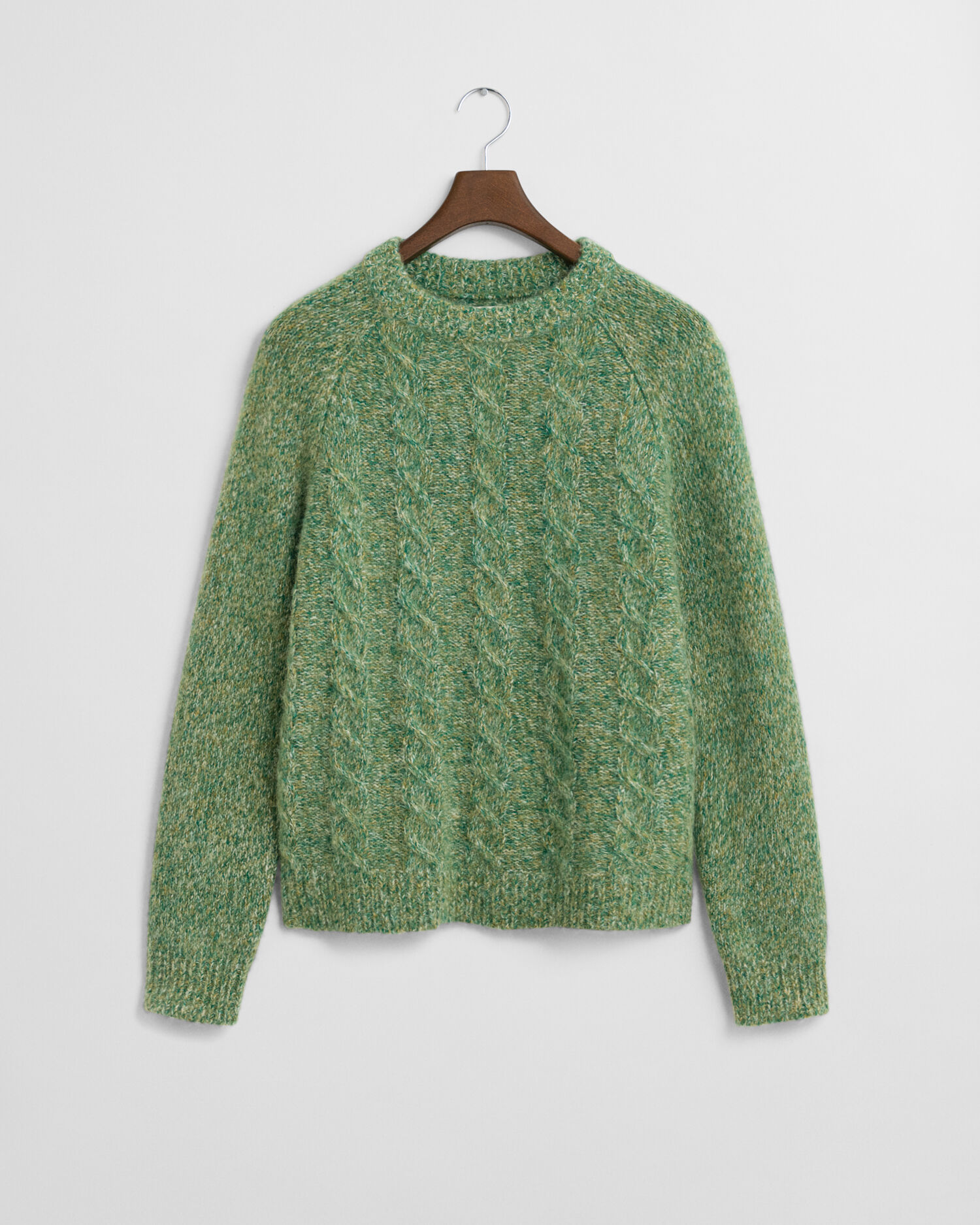 Jersey de cuello redondo y punto de ochos