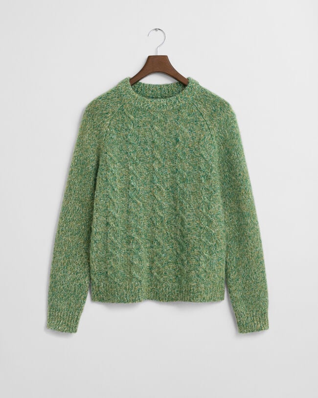 Jersey de cuello redondo y punto de ochos