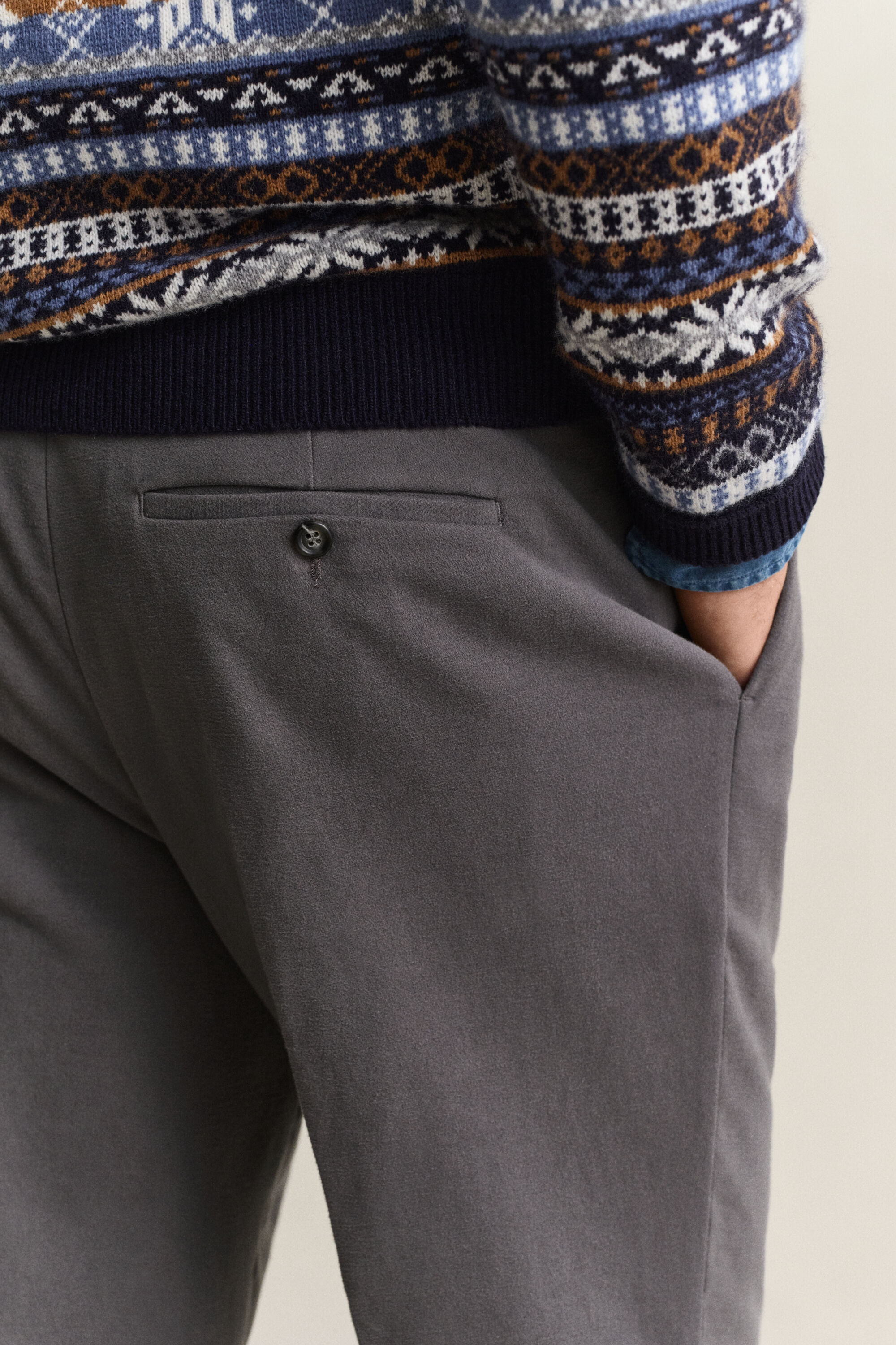 Pantalones de traje de molesquín