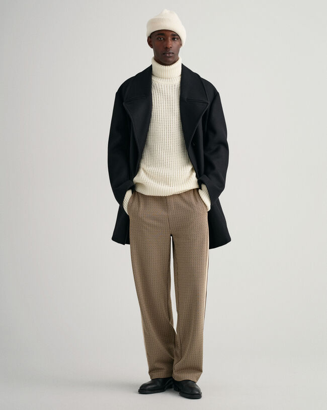 Jersey de cuello vuelto Textured