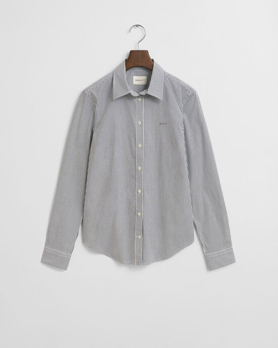 Camisa Slim Fit de popelina a rayas