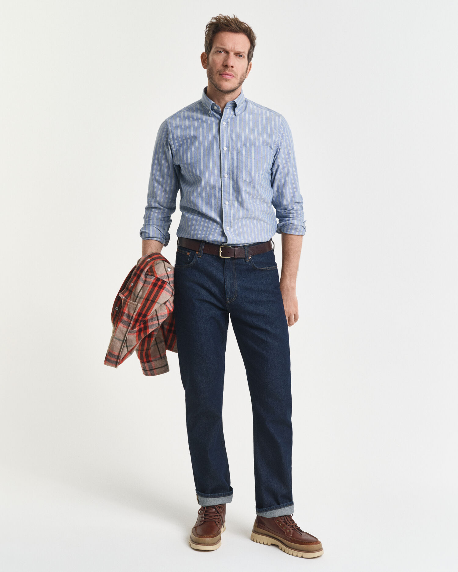 Camisa Oxford Regular Fit Archive a rayas