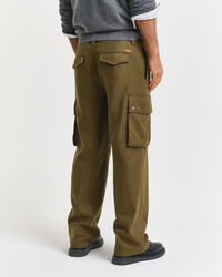 Pantalones cargo Relaxed Fit en mezcla de lana