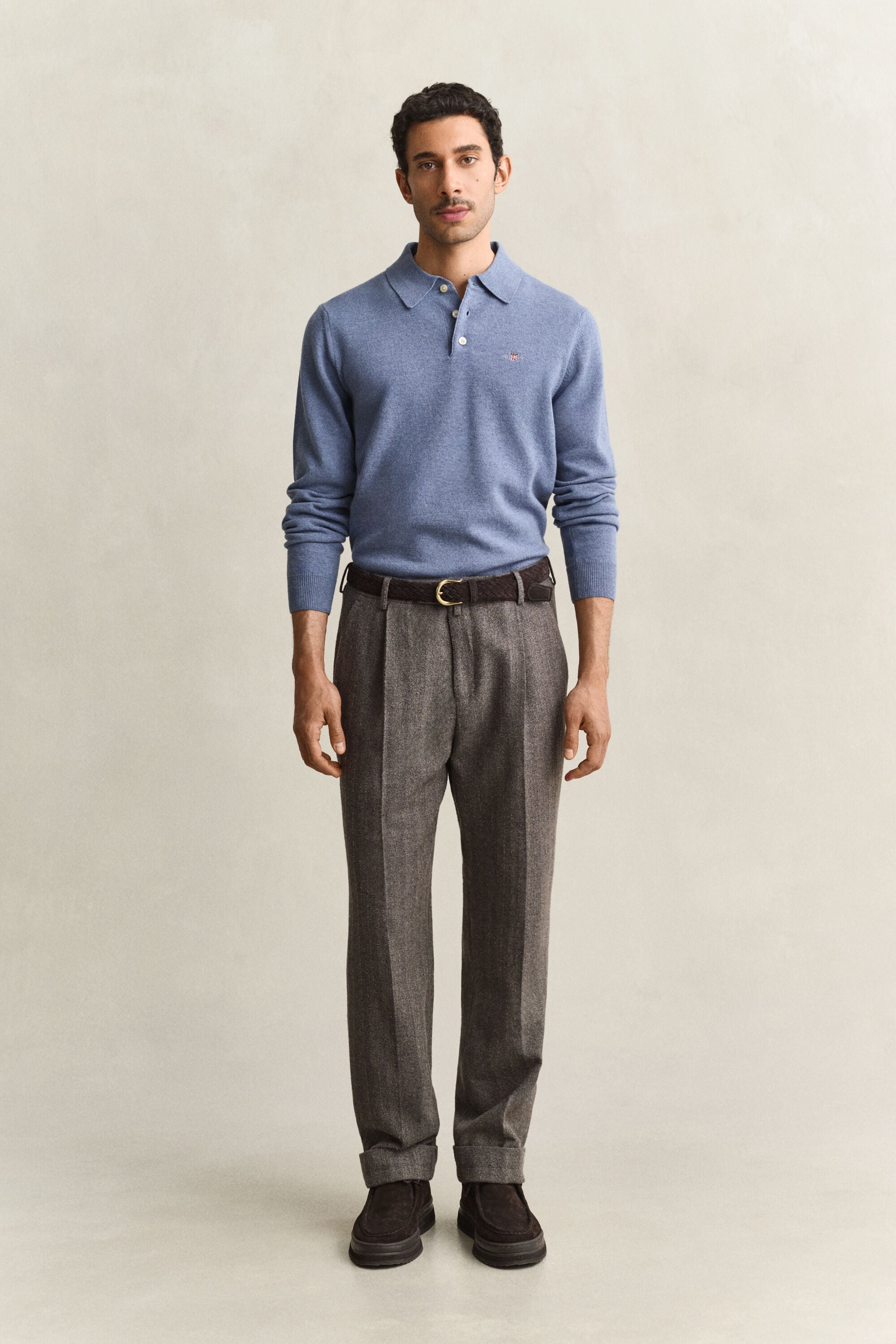 Pantalones de traje de raya diplomática
