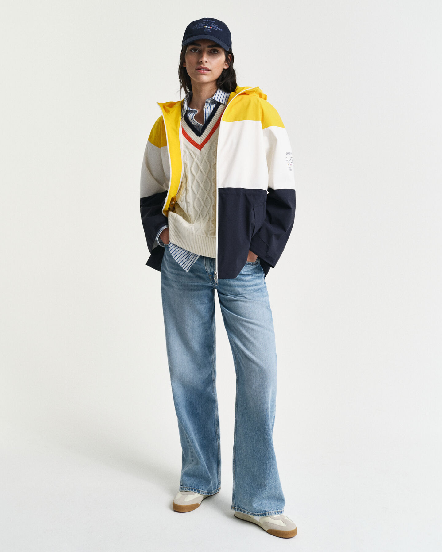 Chaqueta Sailing con diseño de bloques