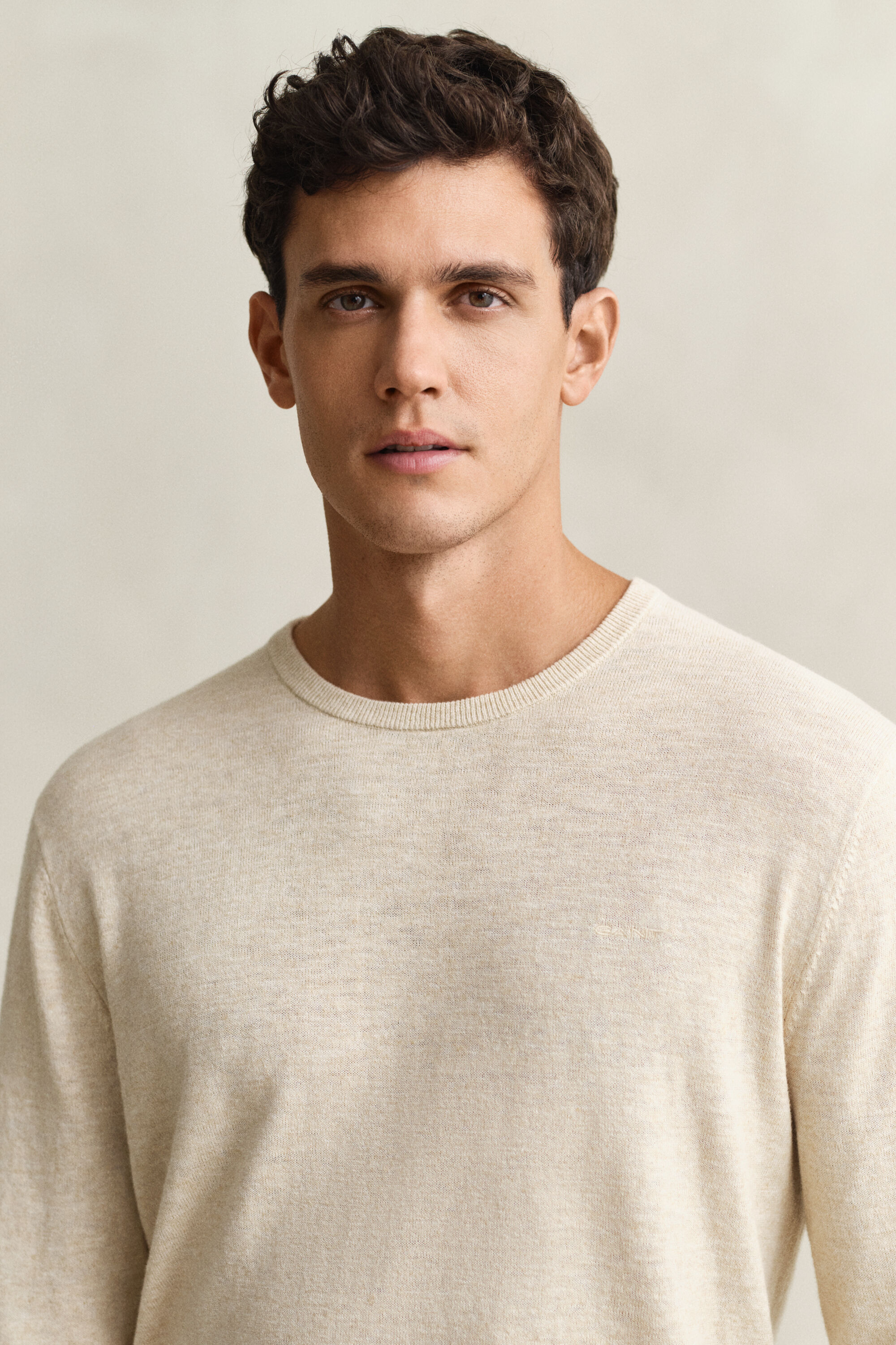 Jersey de mezcla de algodón flameado