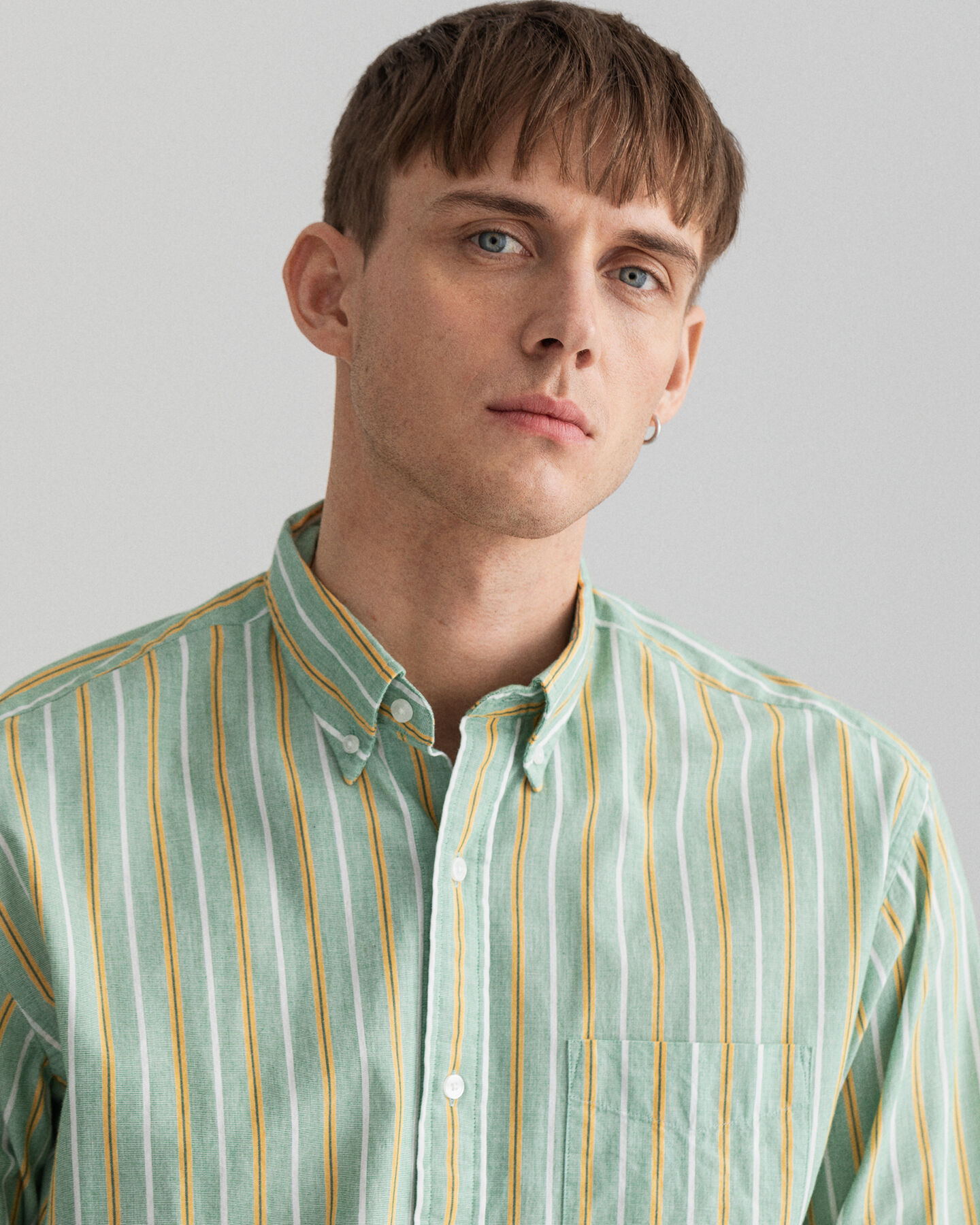 Camisa Relaxed Fit fil-&agrave;-fil