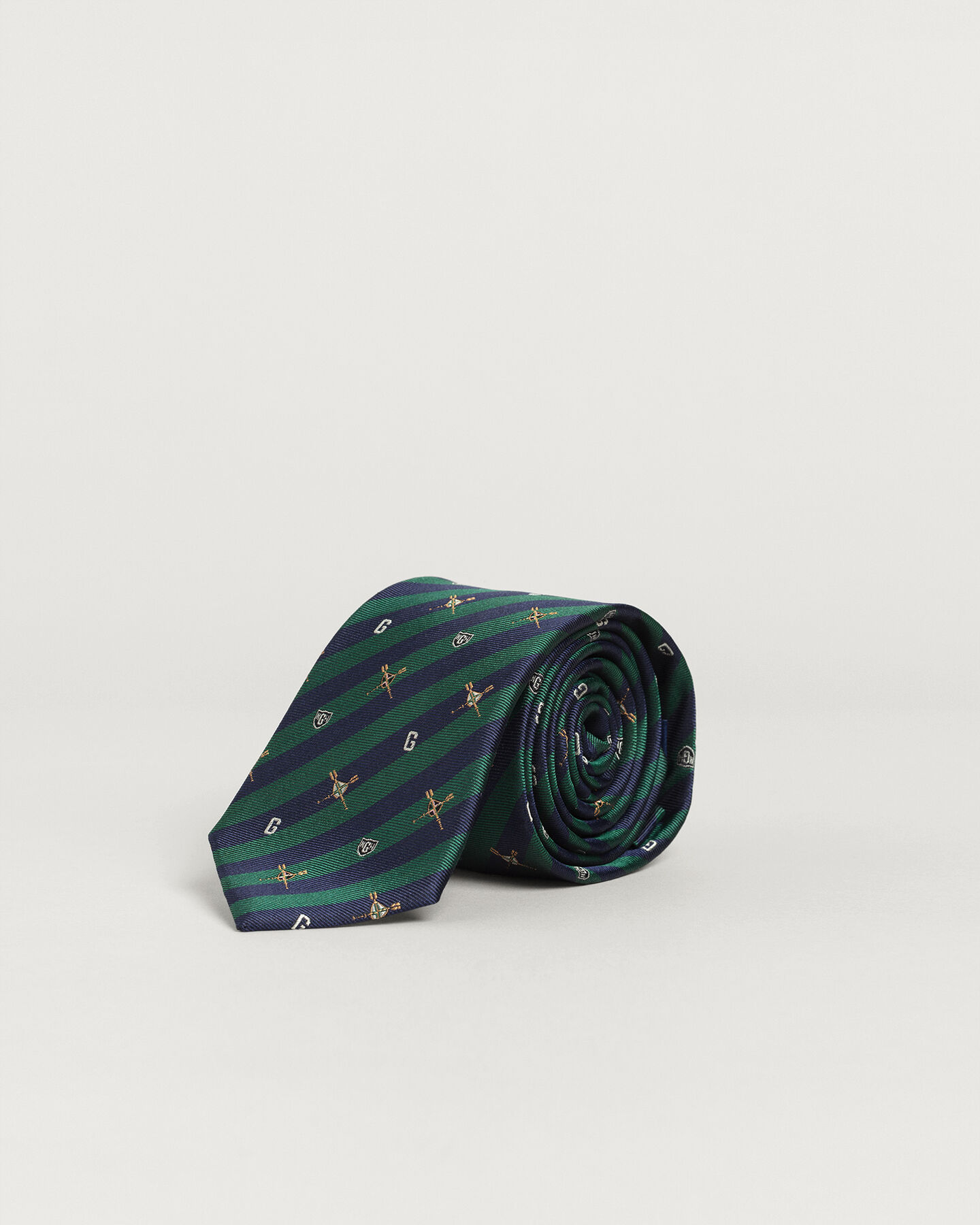Corbata de seda con estampado Oars