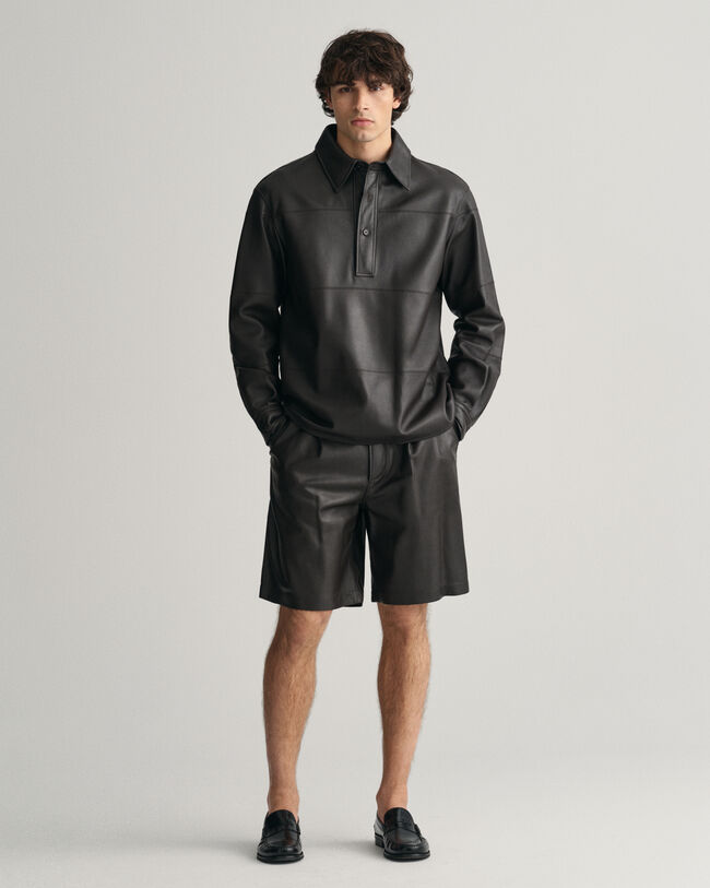 Pantalones cortos de piel