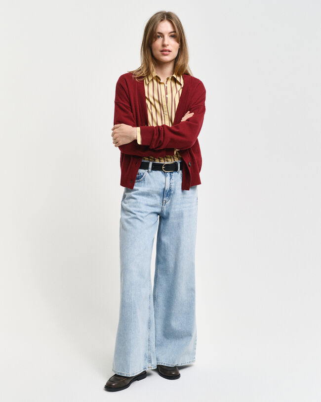 C&aacute;rdigan de lana de oveja muy fina