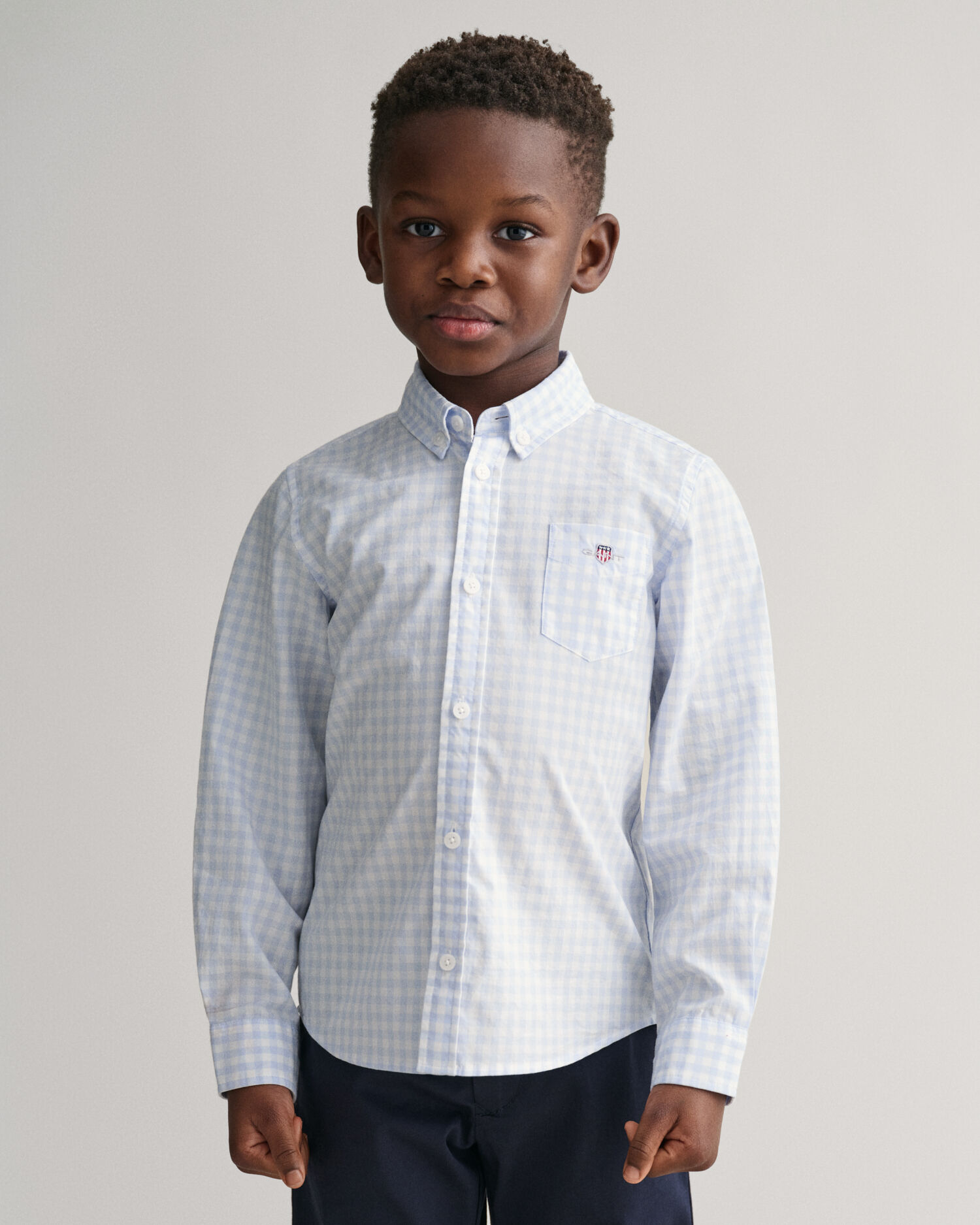 Camisa de popelina a cuadros Vichy Shield Kids GANT