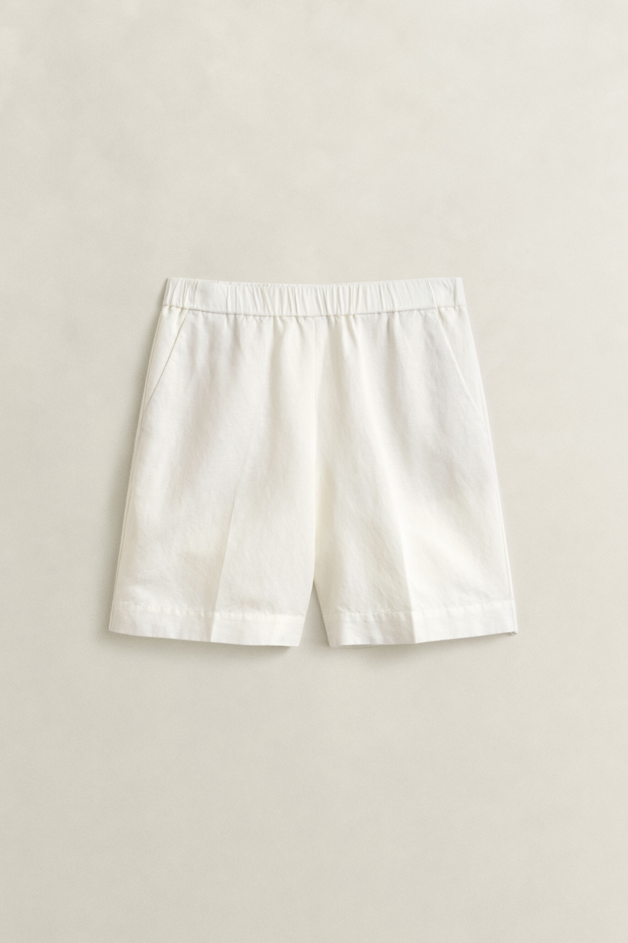 Pantalones cortos de mezcla de lino